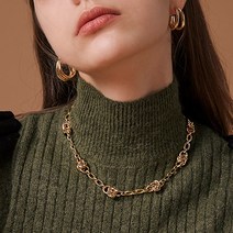 헤이(Hei) Hei트와이스 채영 몬스타엑스 주헌 샤이니 민호 우즈(조승연) NCT DREAM 마크 착용 knot point chunky necklace