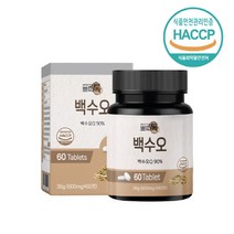 백수오 복합 추출물 정 국산 참당귀 추출 분말 해썹 HACCP 인증 열수 추출공법 제조, 60정, 1개, 600mg