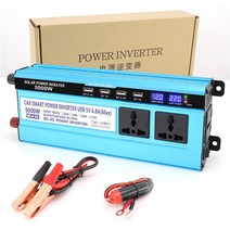 차폐 트랜스 오디오 DC 12V AC 220V 전압 3000W/4000W/5000W 수정된 사인파 인버터 변환기 변압기 4 USB 태양광 충전기, [06] 24V to 220V 5000W
