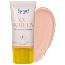 완전 끈적끈적해 CC스크린 100% 미네랄 CC크림 SPF 50 PA+++ Supergoop 330986, 100C 1.6 oz/ 47 mL