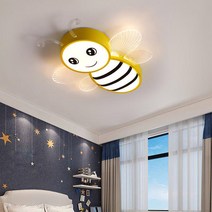 (디자인팜) LED방등 허니비 키즈방등 어린이방등 키즈까페 인테리어조명 HB916, 2. (LED) 허니비 방등(파란색)