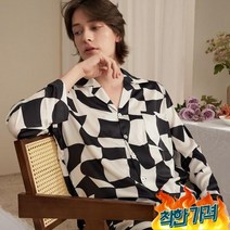 (구매 무료교환) 잠옷홈웨어 홈웨어 가 체크 봄가을 바둑판, (안심구매 무료교환) 잠옷홈웨어 긴팔홈웨어 가 아이스레, 새까맣다_L