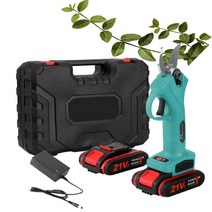 자동 충전 나무 전지가위KKMOON 21V 무선 전기 Pruner 전정 전단 효율적인 과일, 02 Type1_01 EU Plug