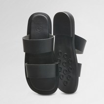 커스텀에이드 편안한 슬리퍼 3cm 스퀘어토 이선 로건 - BLACK