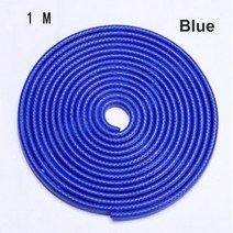 1/5/10M 자동차 도어 안티 충돌 스트립 스틸 디스크 범퍼 트림 가장자리 스크래치 보호대 씰링 가드 스타일링 장식, 블루 1M