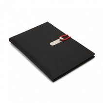 클립 메모노트 홀더(25절) 홍보물 메모패드제작, 1개, 블랙