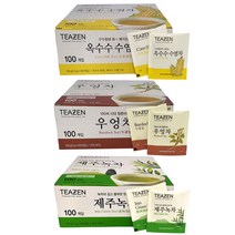 티젠 차류 3종 각 1개씩 (옥수수수염차 100T+우엉차 100T+제주녹차 100T), 1세트