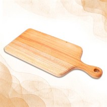 [나무나라] 플레이팅 핸들 자연 통원목 도마 대 L size, 자연친화적 건강 도마