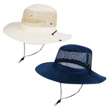 보리모리 메쉬 사파리모자 네이비 남자버킷햇 정글