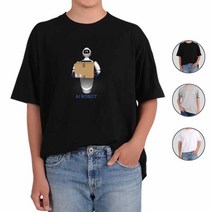 ROBOT 인공지능 아토가토 남녀공용 티셔츠 커플티 반팔티 로봇 AI 2 1585xq