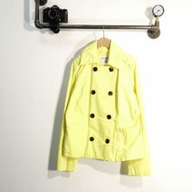 올드네이비 옐로우 면 피코트 여자 0721