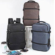 캐주얼 대형 트래블 백팩 1박2일 배낭 여행 비즈니스 출장 USB충전 캐리어결합 가방