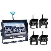 무선 후방카메라 배선 12V-24V 디스플레이 7 인치 자동차 모니터 화면 후방 보기 카메라 트럭 버스 RV 트레일러 굴삭기 이미지, [03] 4pcs Camera