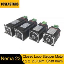 인코더 포함 폐쇄 루프 스테퍼 모터 드라이버 하이브리드 서보 통합, 1.2Nm 78.5mm Length