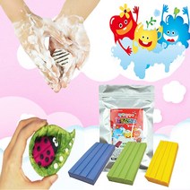 쪼물락 비누 100g 놀이 오감발달 유아 천연 솝 클레이 DIY 만들기 재료, 살구색