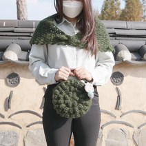 슈퍼모헤어 링손잡이 가방 토트백
