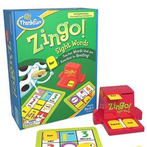ThinkFun 징고 사이트 워드 게임 어워드 수상 ~ 읽기 게임 - 올해의 장난감 결승 후보 상품, Zingo Sight Words