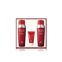 CHARMZONE DeAge CRD 2개 세트 - 프레시 스킨 토너 및 소프트닝 에멀전 + 진정 수분 공급 영양 모공 클렌징을 위한 컨트롤 크림참존