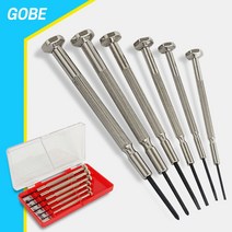 시계드라이버 GOBE 초정밀 드라이버6종 TD30060DK 시계 안경 수, 색상:[색상]본상품