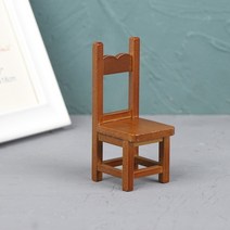 흔들의자 야외 허리 휴식 원목 흔들의자 1pc 나무 좌석 수공예 로커 인형 집 미니어처 정원 가구 장난감, 9x3.5x3.7cm