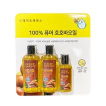 데저트에센스 퓨어 호호바오일 118ml x 2 + 59ml 헤어케어 페이스오일, 호호바오일세트