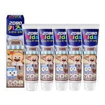 애경 애경2080 키즈 알파 치약 6~9세, 소다버블, 5개입, 70g