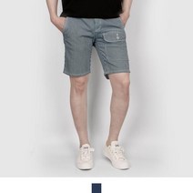 넘버나인 앞판 포켓 스트라이프 반바지