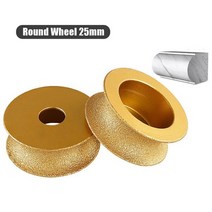 3 인치 75mm 브레이징 다이아몬드 그라인딩 휠 드라이 데미 불로 노즈 에지 대리석 프로파일 디스크 10/15/20/25/30mm, [04] 25mm