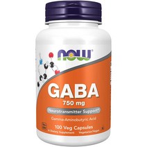 (해외) Now Foods 나우 푸드 가바 750mg 100정, 2개