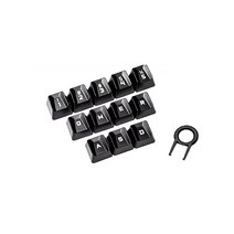 Romer-G 백라이트 키캡 로지텍 G910 G413 G512 G513 K840 G프로 G810 G413 G310 G613 기계식 키보드 12키 - 블랙, 12 X KEYCAPS Black