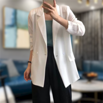 여성용 시원한 여름 데일리 오버핏 정장자켓 캐주얼자켓