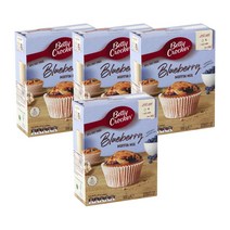 베티크로커 블루베리 로우 팻 머핀 믹스 500g Betty Crocker Blueberry Low Fat Muffin Mix, 4팩