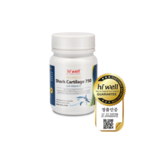 하이웰 프리미엄 샤크카트리지 750mg 100 베지캡슐 1개 상어연골 추출물 비타민D 콘드로이친 함유, 100캡슐