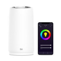 헤이홈 스마트 무드등 음성 원격제어 밝기 컬러 조절 LED 수유등 수면등 KKW-MD081, 화이트