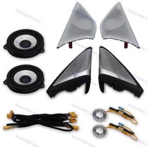 BMW용 LED 스피커 커버 미드 레인지 트위터 HiFi 음악 스테레오 혼 주변 조명 장식 개조 11색 G30 5시리즈 신모델용, Speaker and Cover