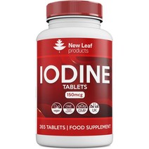 영국 뉴리프 프로덕트 NEW LEAF Iodine 요오드 150mcg 365정, 1팩