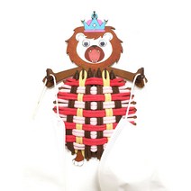 싹스링 양말목 공예 업사이클링 환경 교육 DIY키트 마스크걸이 사자