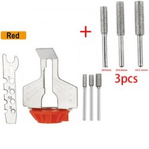 엔진톱 연마기 체인톱날 엔진톱날 톱날 체인톱 전기톱 연삭기 5/8pcs 연쇄 어태치먼트 로터리 공구 키트 전, 11 Red 3Pcs