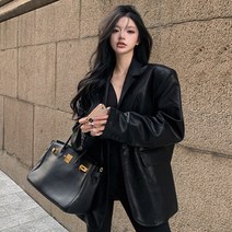 크룬 레더 자켓