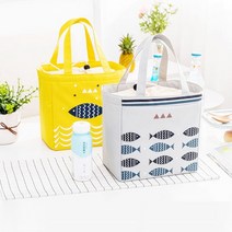 귀여운 어린이집 도시락가방 직장인 도시락 가방 런치 백 선물용, 런치백_다크그린+케이스