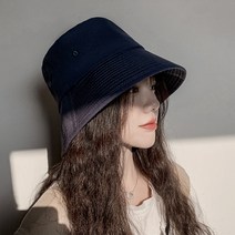 남자 여자 빅사이즈 오버핏 검정 벙거지 모자 버킷햇