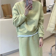 맨투맨원피스 데일리 봄가을 유럽 겨울