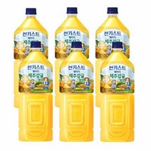 해태 썬키스트 훼미리 제주감귤농장 2리터 6개 12개 18개 감귤주스, 6 PET