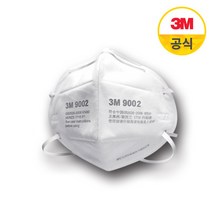 3M 2급 접이식 방진 마스크 9002, 단품