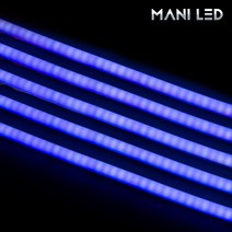 초슬림 실리콘 면발광 LED바 30/60cm - 자동차 아이라인 스마일등, 실리콘 면발광 LED바 60cm 03_블루