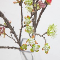 레틴산수유가지o 110cm 조화 인테리어 소품 꽃 FAIAFT, 크림그린