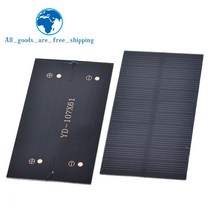 태양광 패널 스마트 전자 태양 전지 패널 1W 5V DIY 소형 휴대 전화 충전기 홈 조명 장난감 등, 한개옵션0