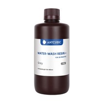 3D 필라멘트 레진 Anycubic water wash resin water washable 고정밀 낮은 냄새 저점도 지원 3 가지 방법 세척 lcd 프린터 수지, 1kg 그레이