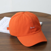 리카 TMI 자수 심플 캐주얼 컬러 볼캡 모자