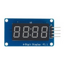 LED 광고판 전광판 차량 휴대용 미니 간판 TM1637 4 비트 디지털 디스플레이 모듈 arduino 7 세그먼트036 인치 시계 레드 양극 튜브 직렬 드 813EA 2, 단일옵션